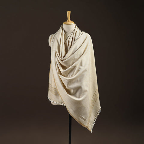 Kutch bhujodi handwoven wool shawl 40 - handcrafted