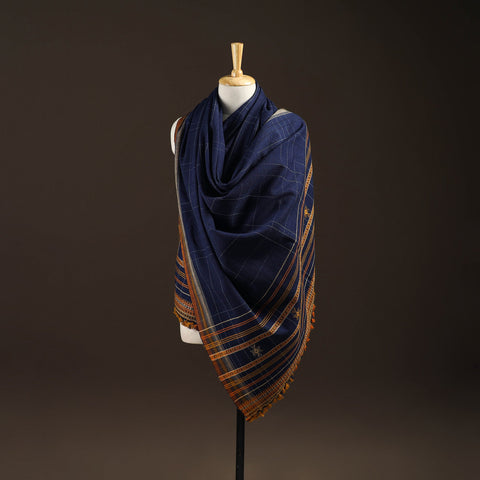 Kutch bhujodi handwoven wool shawl 51 - handcrafted