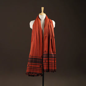 Kutch bhujodi handwoven wool shawl 55 - handcrafted