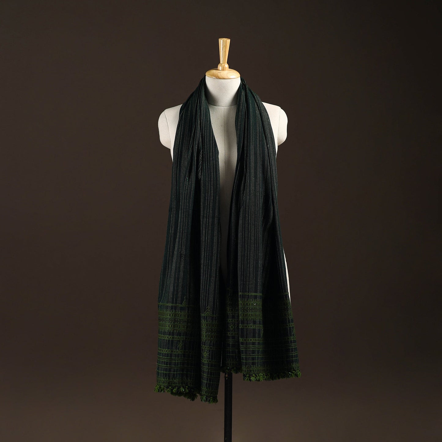 Kutch bhujodi handwoven wool shawl 57 - handcrafted