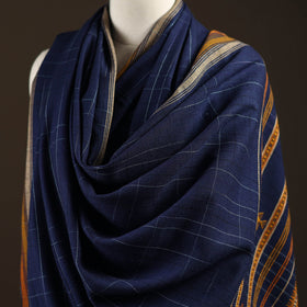 Kutch bhujodi handwoven wool shawl 59 - handcrafted