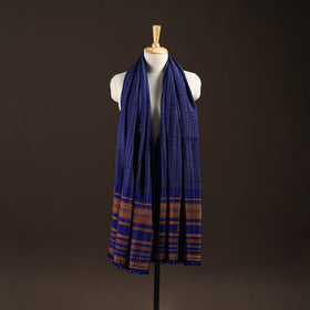 Kutch bhujodi handwoven wool shawl 60 - handcrafted