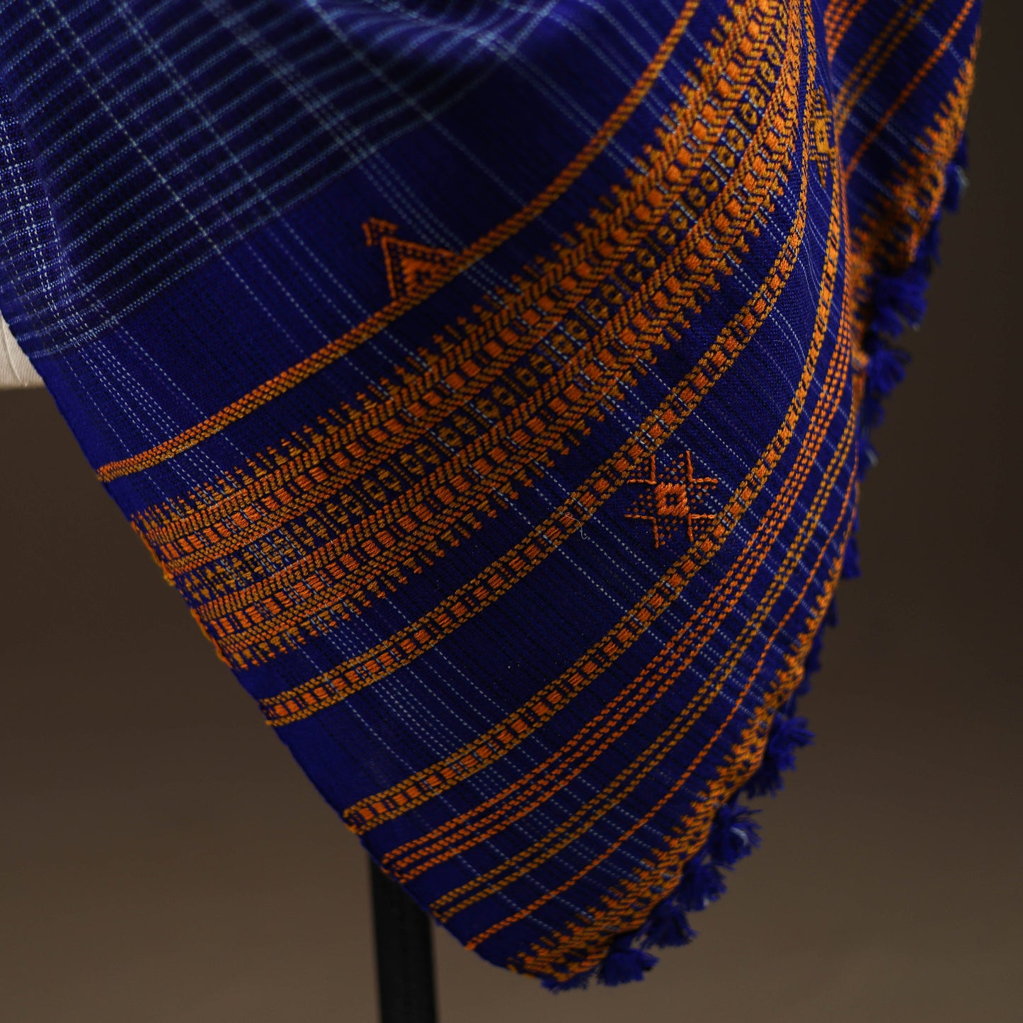 Kutch bhujodi handwoven wool shawl 60 - handcrafted
