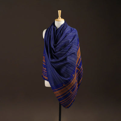 Kutch bhujodi handwoven wool shawl 60 - handcrafted