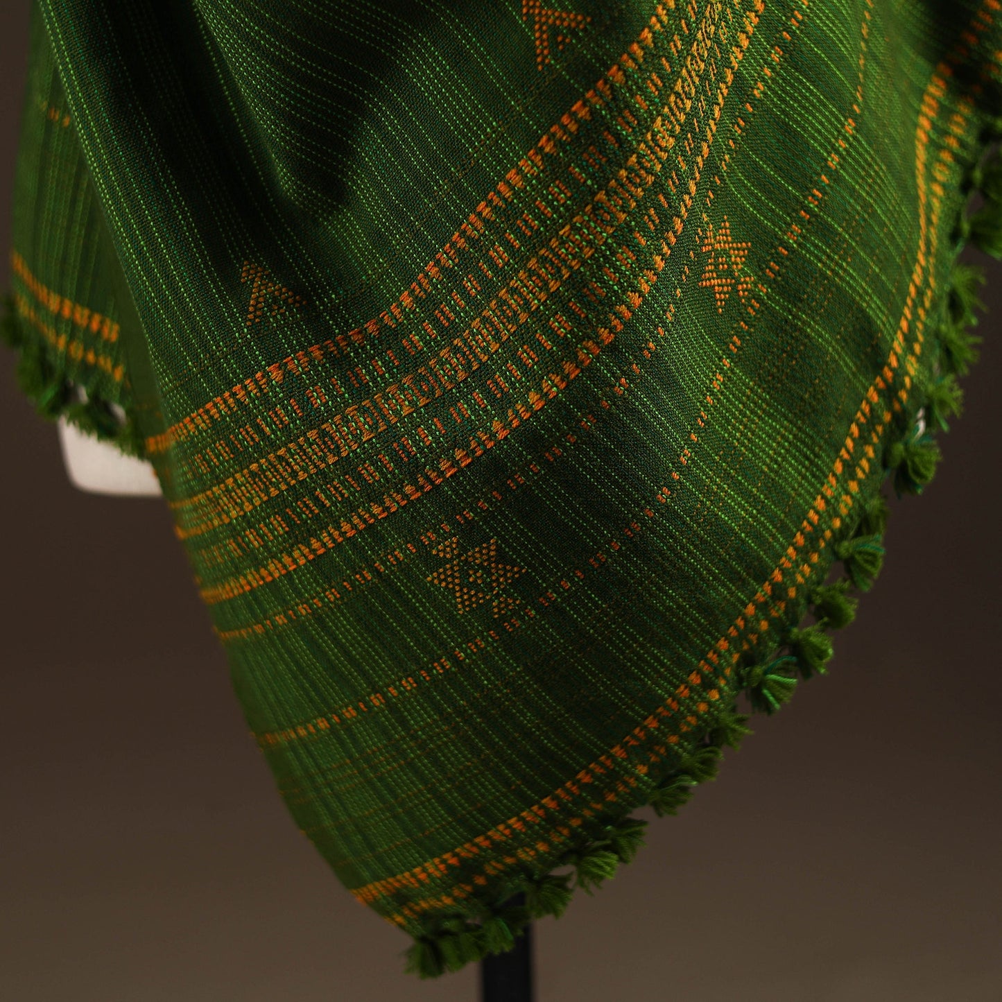 Kutch bhujodi handwoven wool shawl 61 - handcrafted