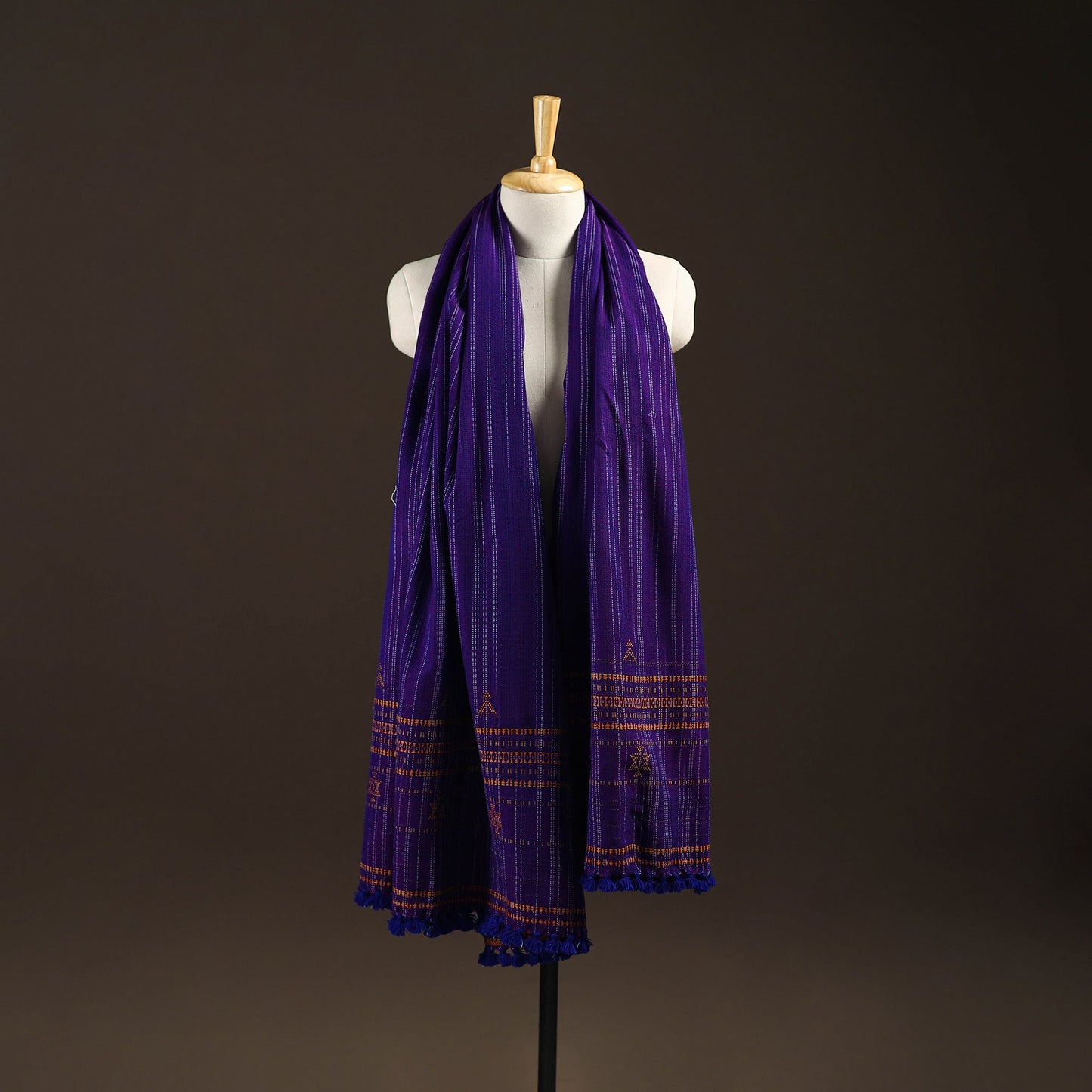 Kutch bhujodi handwoven wool shawl 64 - handcrafted