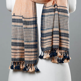 Buy Kutch Bhujodi Weaving Handwoven Organic Kala Cotton Stole Online l iTokri.com