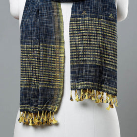 Buy Kutch Bhujodi Weaving Handwoven Organic Kala Cotton Stole Online l iTokri.com