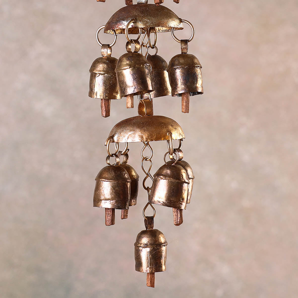  Kutch Copper Coated Bell With Leather Belt - Kite 