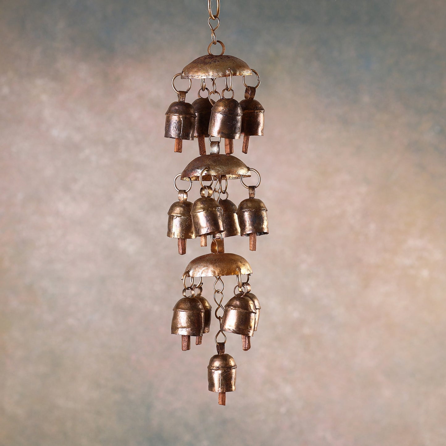  Kutch Copper Coated Bell With Leather Belt - Kite 