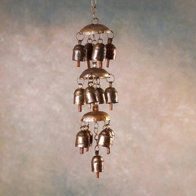  Kutch Copper Coated Bell With Leather Belt - Kite 