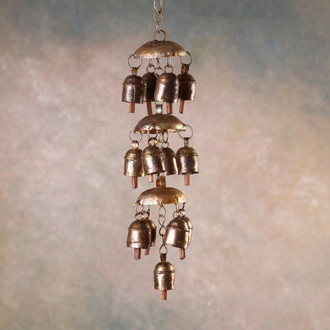  Kutch Copper Coated Bell With Leather Belt - Kite 