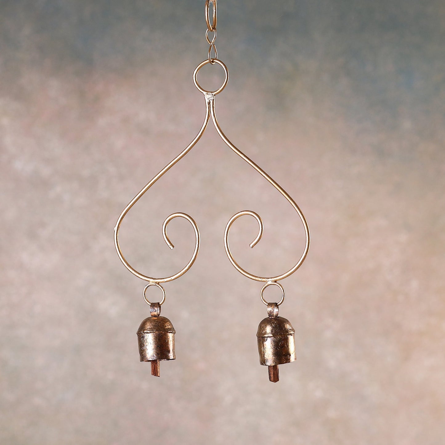  Kutch Copper Coated Bell With Leather Belt - Kite 