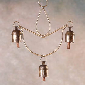  Kutch Copper Coated Bell With Leather Belt - Kite 