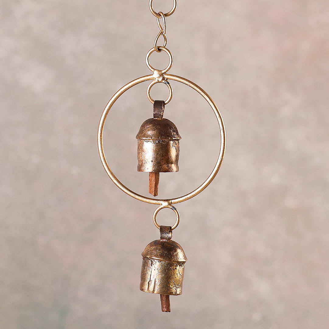 Kutch Copper Coated Bell With Leather Belt - Kite 