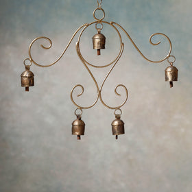  Kutch Copper Coated Bell With Leather Belt - Kite 