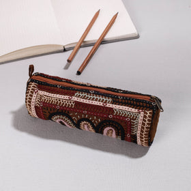  Kutch Dhebariya Hand Embroidery Cotton Pencil Pouch 