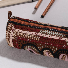  Kutch Dhebariya Hand Embroidery Cotton Pencil Pouch 