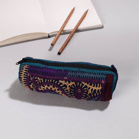 Kutch Dhebariya Hand Embroidery Cotton Pencil Pouch 