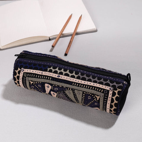  Kutch Dhebariya Hand Embroidery Cotton Pencil Pouch 
