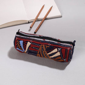  Kutch Dhebariya Hand Embroidery Cotton Pencil Pouch 
