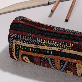  Kutch Dhebariya Hand Embroidery Cotton Pencil Pouch 