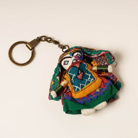  Kutch Embroidered Handmade Doll Keychain 