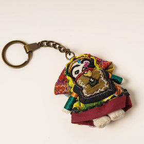  Kutch Embroidered Handmade Doll Keychain 