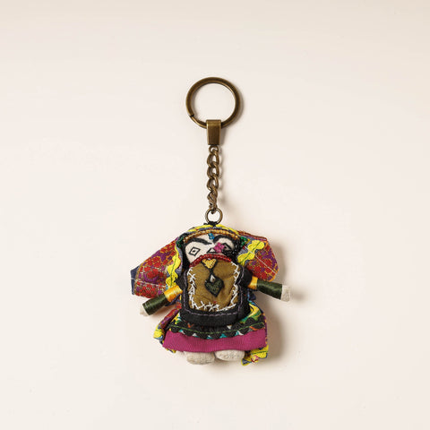  Kutch Embroidered Handmade Doll Keychain 