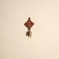 Kutch embroidery copper coated iron bell keychain 06