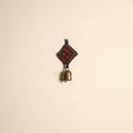 Kutch embroidery copper coated iron bell keychain 08