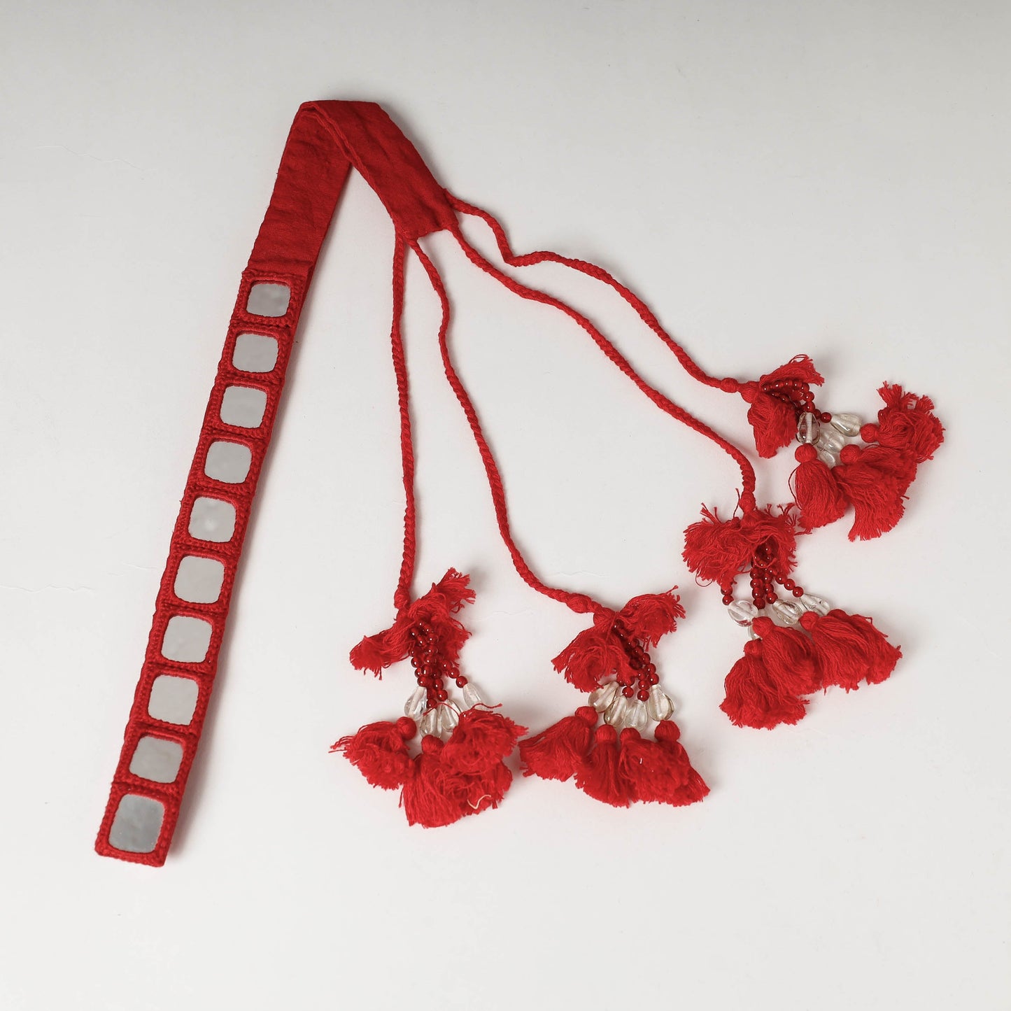  Mirror Work Kutch Embroidery Fabric Belt 