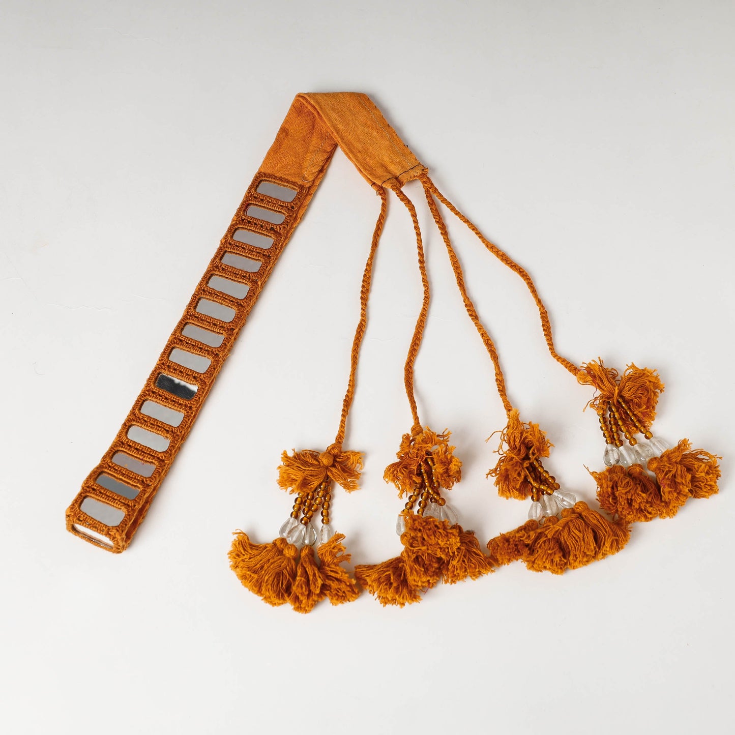  Mirror Work Kutch Embroidery Fabric Belt 