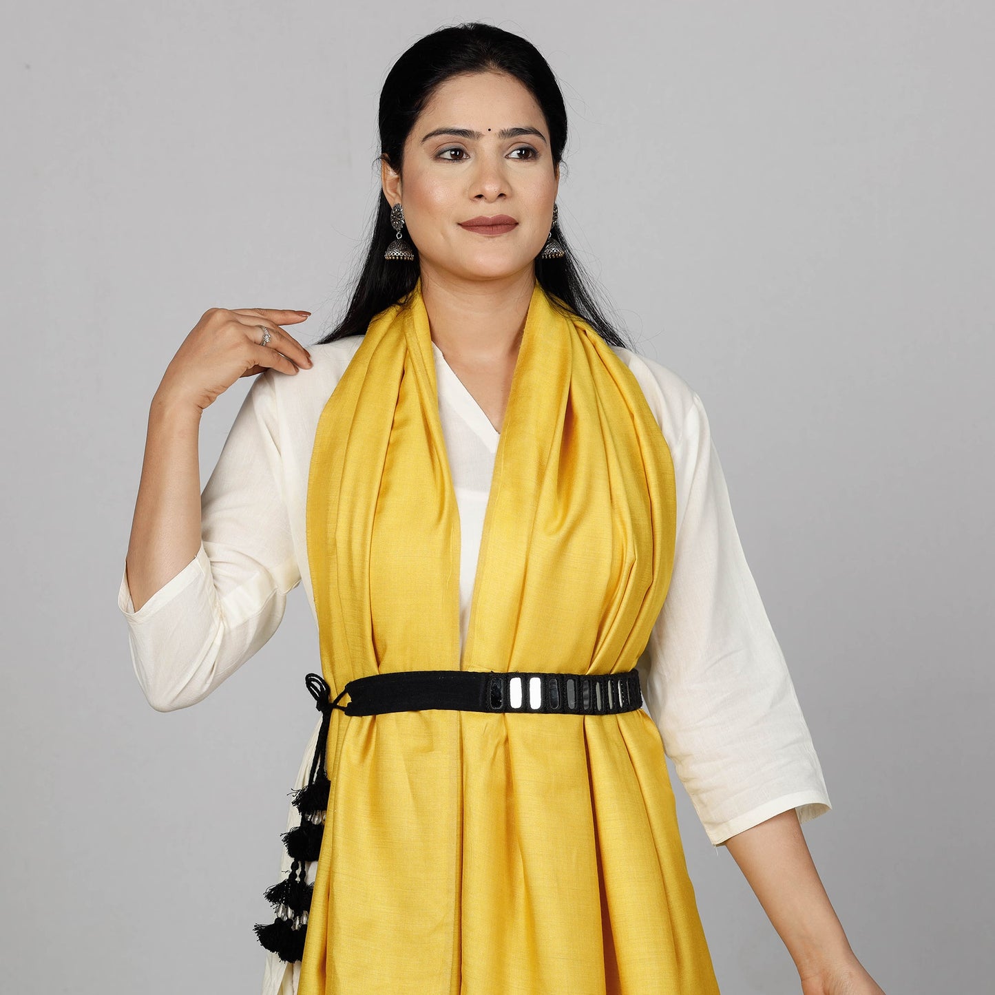  Mirror Work Kutch Embroidery Fabric Belt 