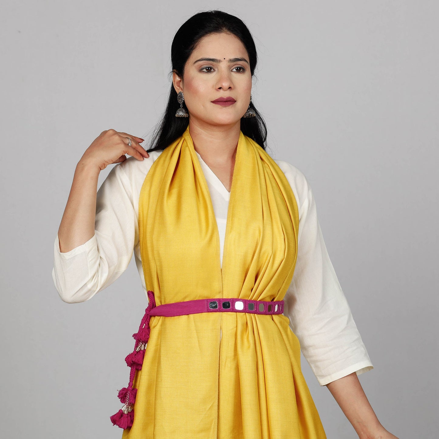  Mirror Work Kutch Embroidery Fabric Belt 