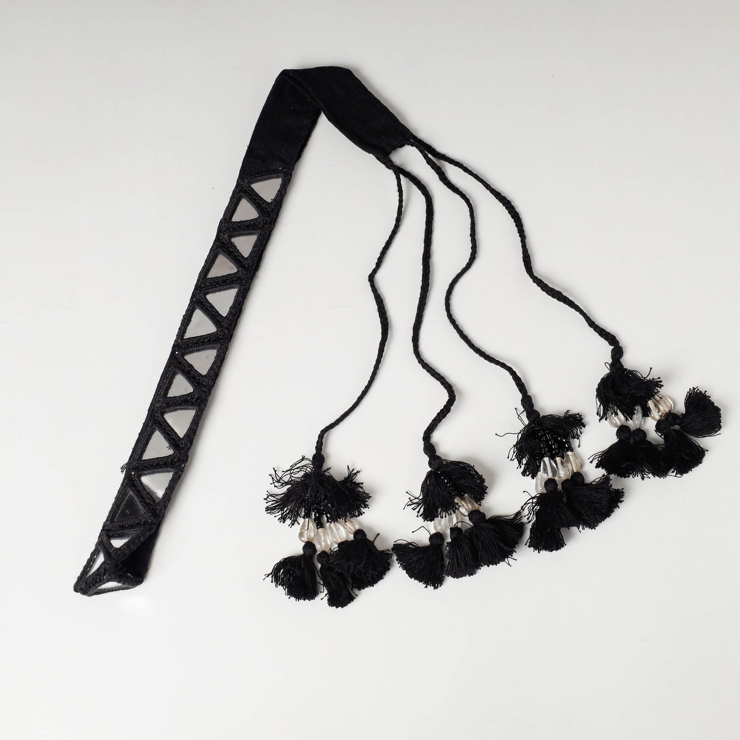  Mirror Work Kutch Embroidery Fabric Belt 