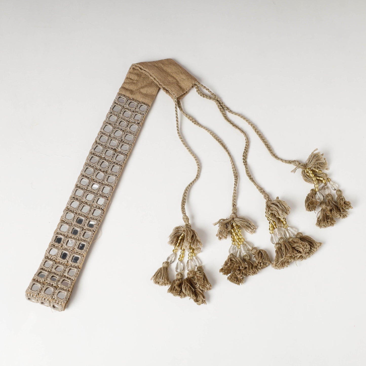  Mirror Work Kutch Embroidery Fabric Belt 