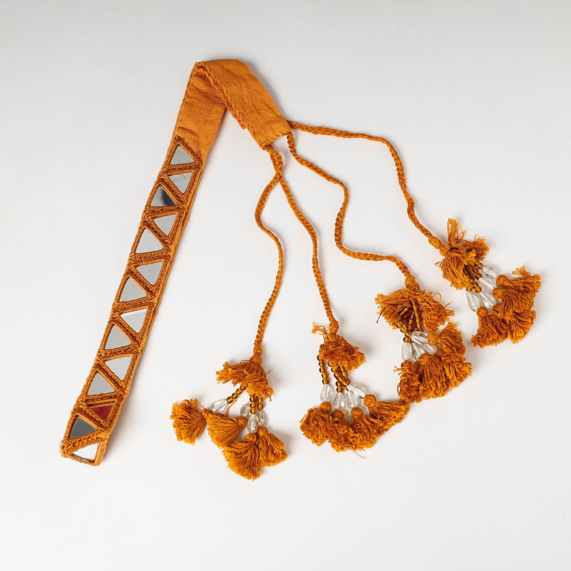  Mirror Work Kutch Embroidery Fabric Belt 