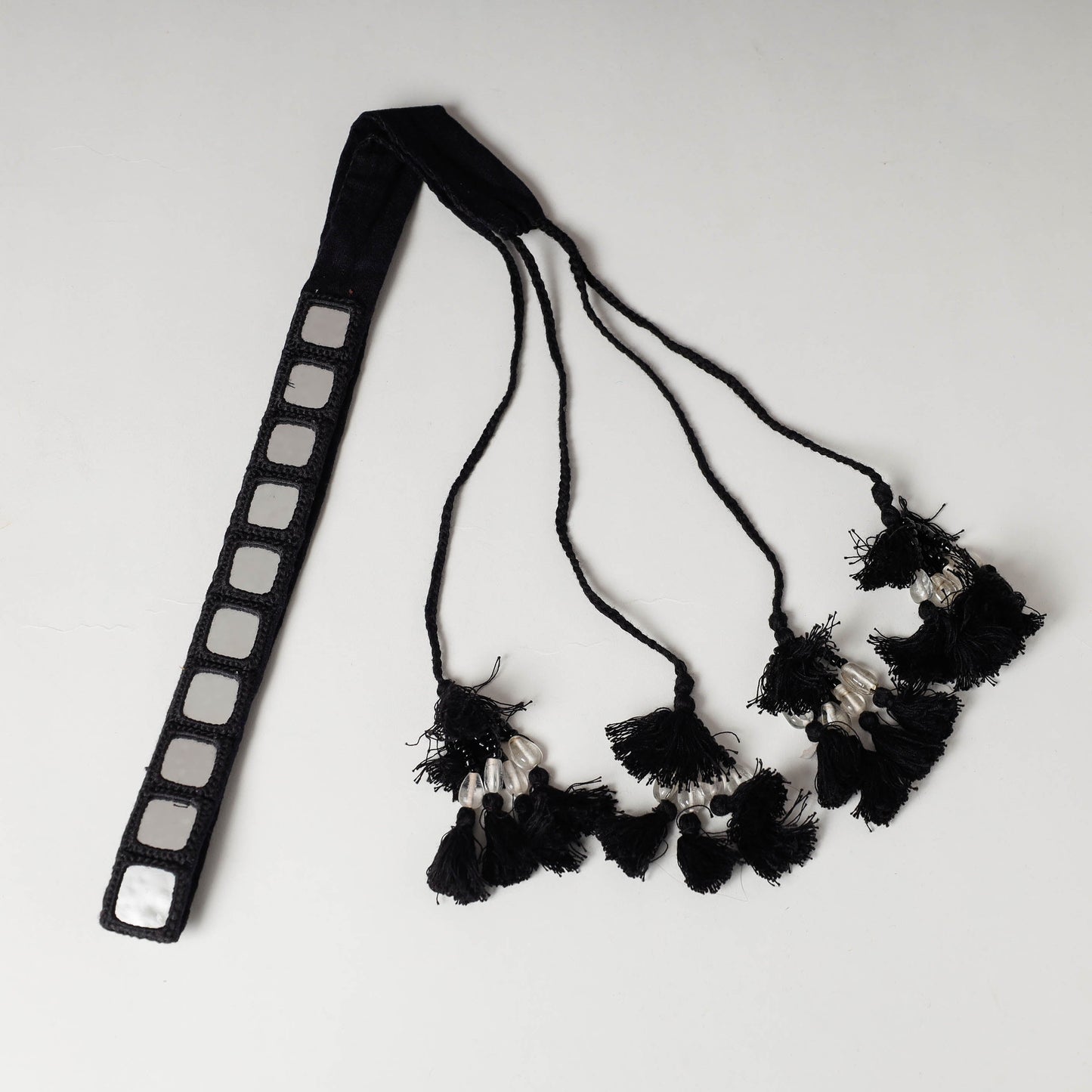  Mirror Work Kutch Embroidery Fabric Belt 