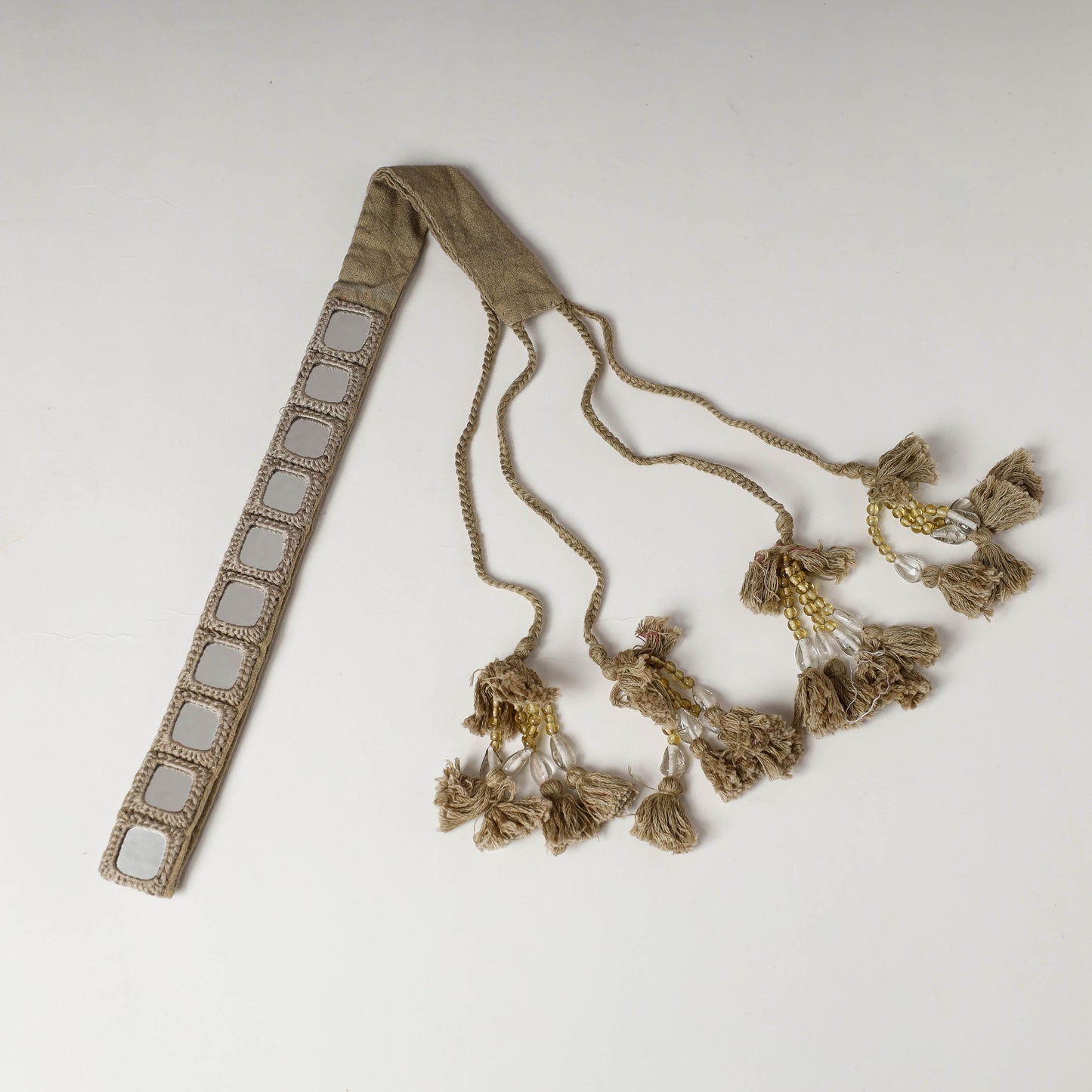  Mirror Work Kutch Embroidery Fabric Belt 