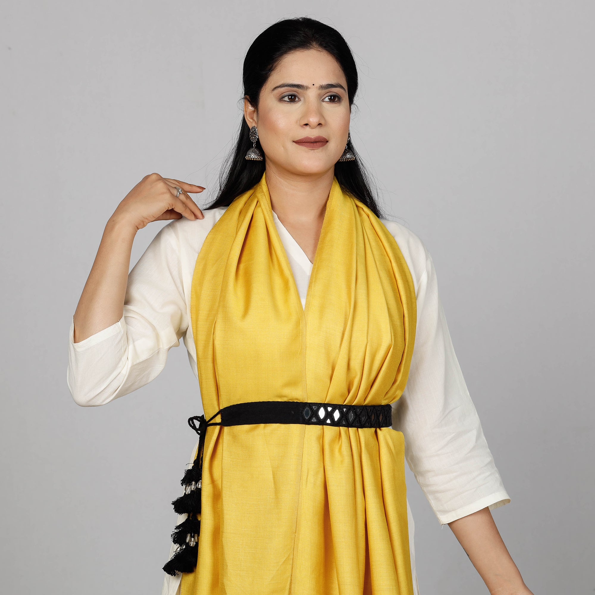  Mirror Work Kutch Embroidery Fabric Belt 