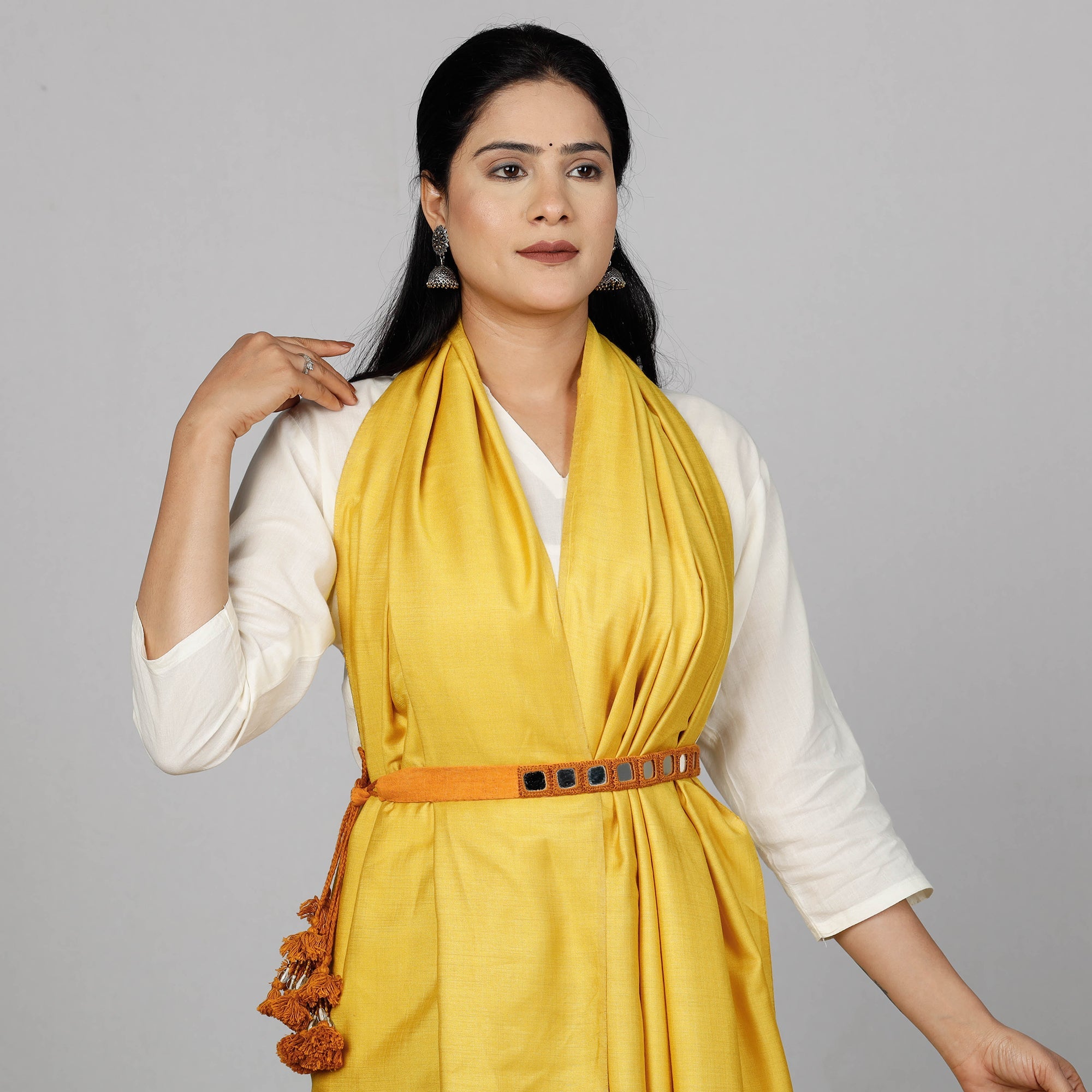  Mirror Work Kutch Embroidery Fabric Belt 