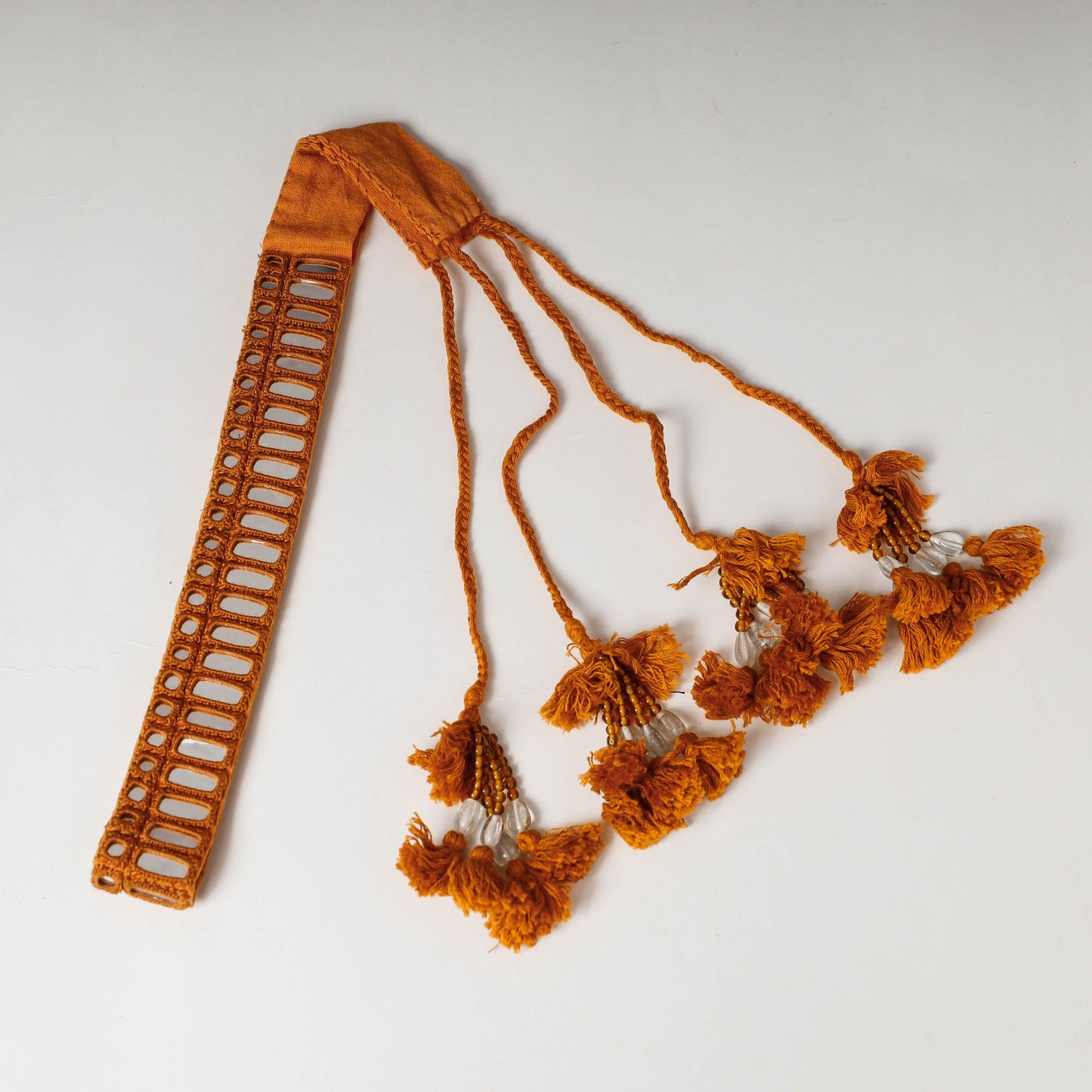  Mirror Work Kutch Embroidery Fabric Belt 