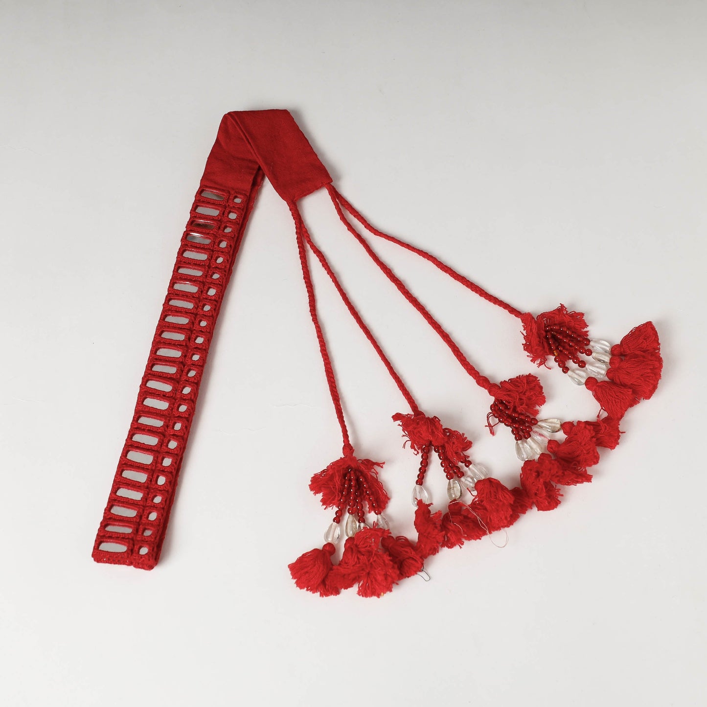  Mirror Work Kutch Embroidery Fabric Belt 