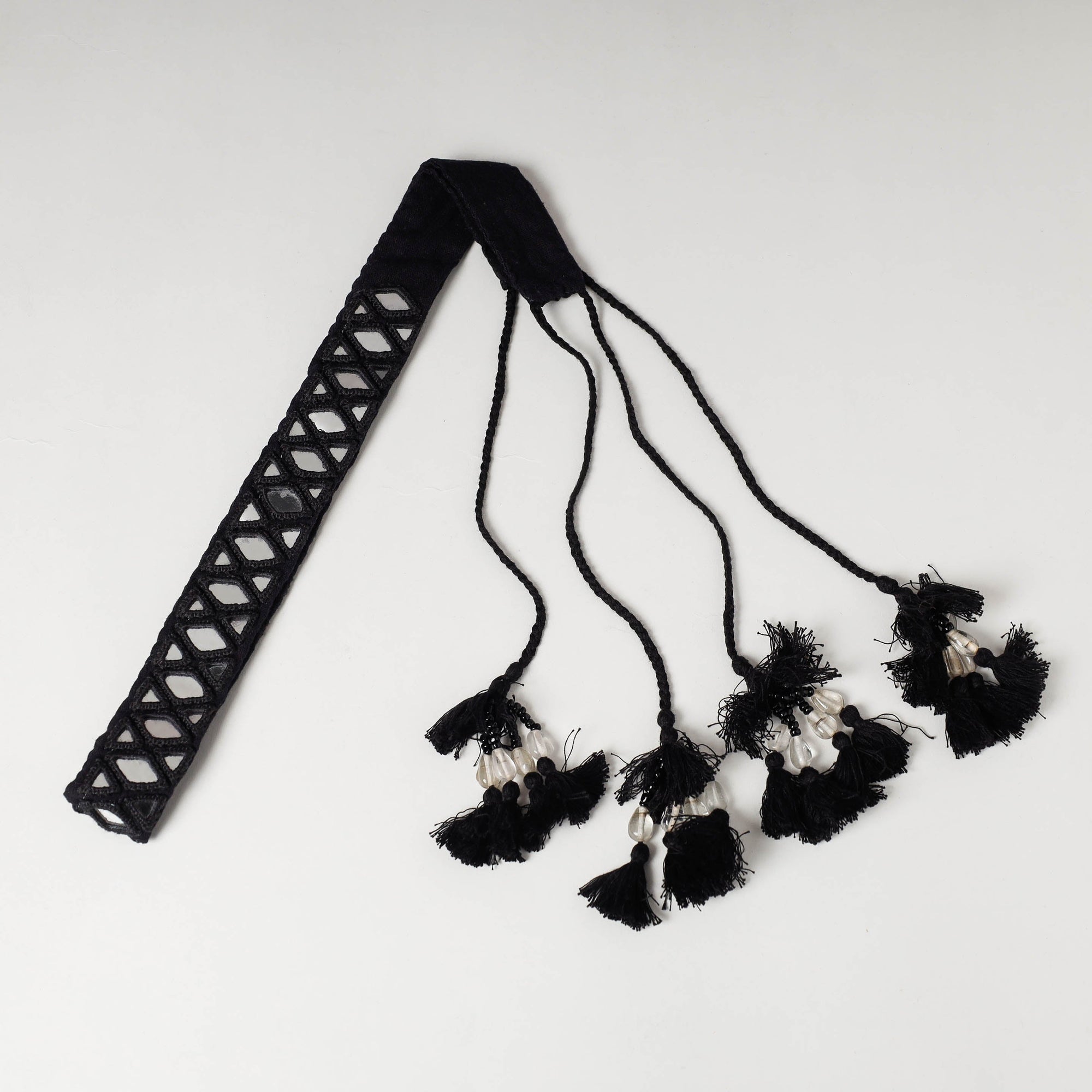  Mirror Work Kutch Embroidery Fabric Belt 