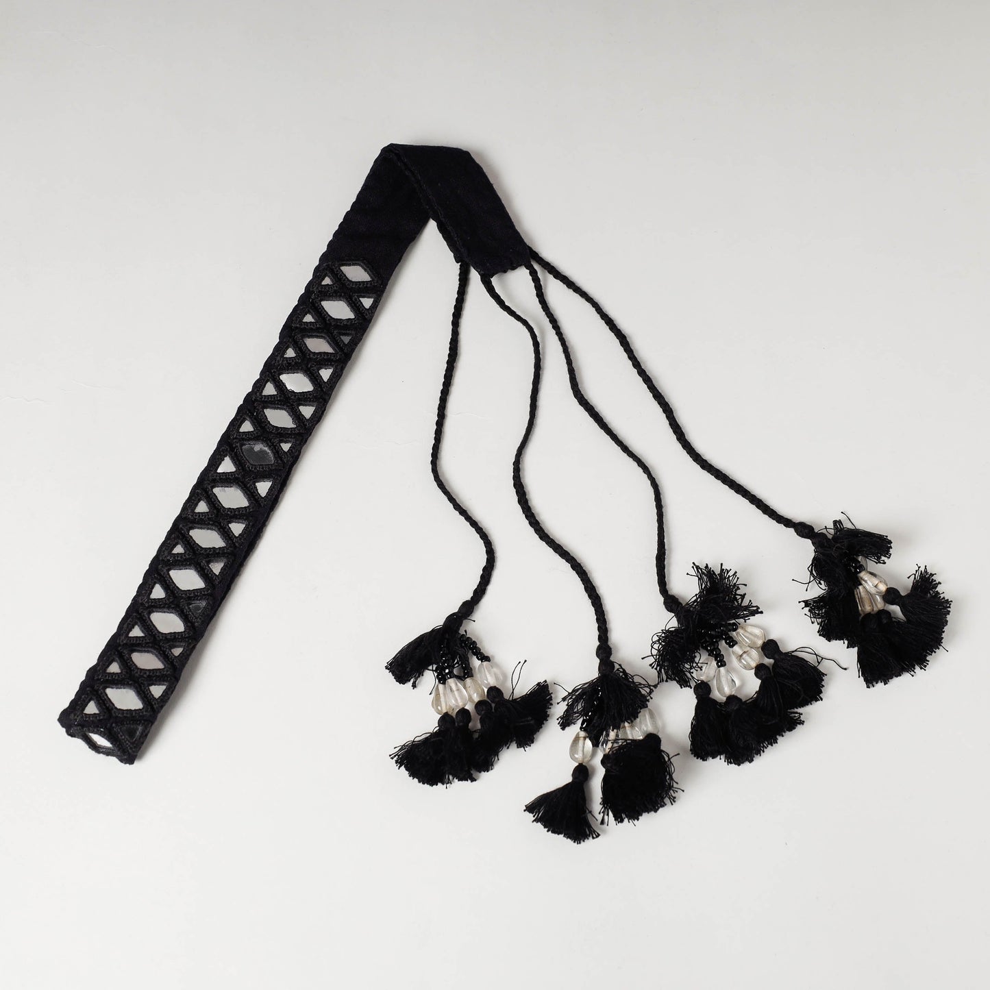  Mirror Work Kutch Embroidery Fabric Belt 