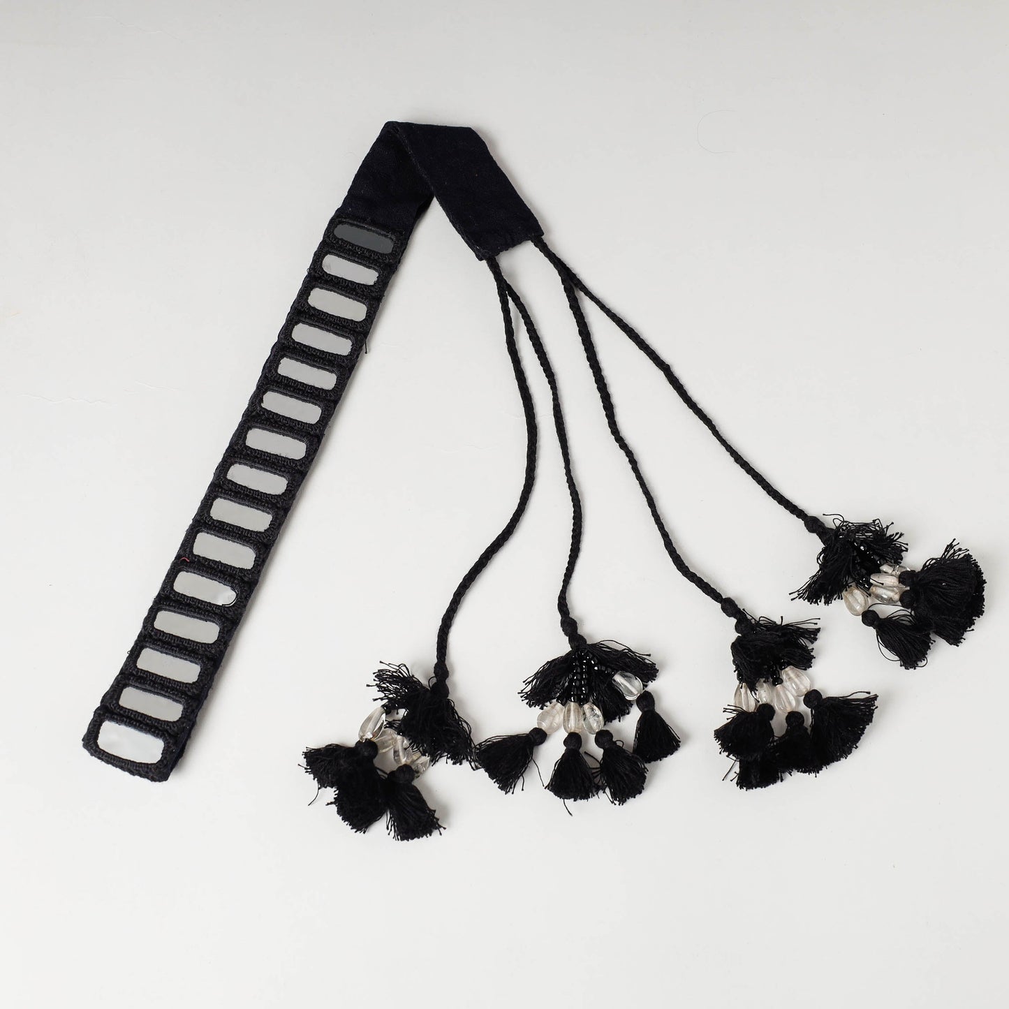  Mirror Work Kutch Embroidery Fabric Belt 