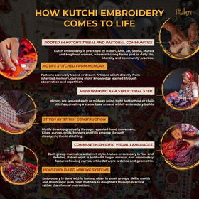 Kutch embroidery semi modal silk handloom dupatta