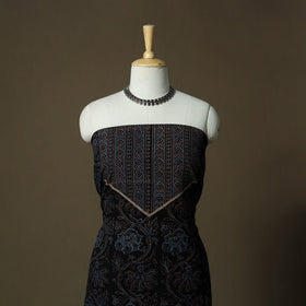 Kutch hand block ajrakh print natural dyed linen cotton 2pc