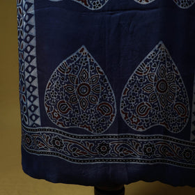 Kutch hand block ajrakh print natural dyed modal silk 2pc
